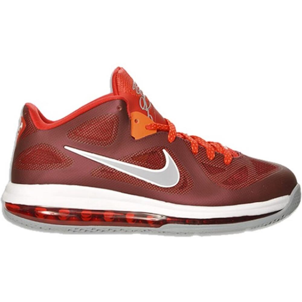 Nike LeBron 9 Low Cherry 510811-600 Men’s Size 11 Basketball Shoes Red Grey
